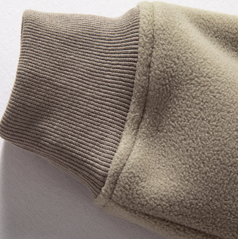 Warm Half-Zip  Fleece Hoodie V0839