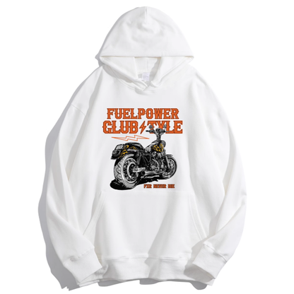 Bike logo print hoodie V0252