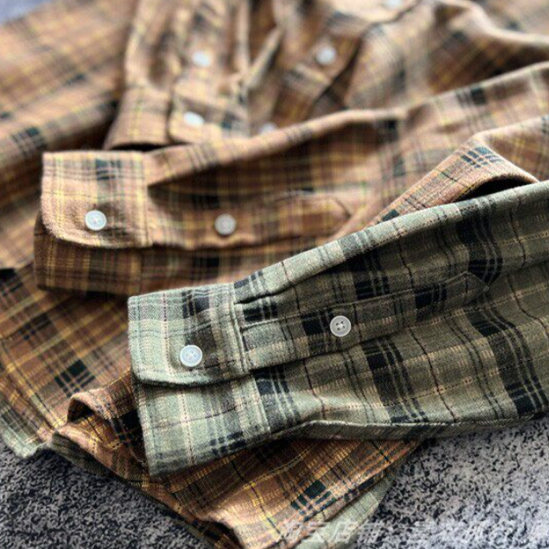Retro Plaid Casual Shirt V0922