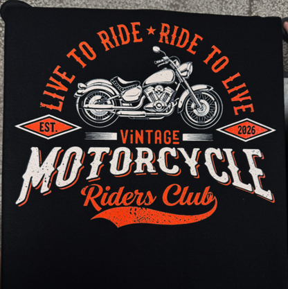 Vintage Motorcycle Ride T-Shirt V1020