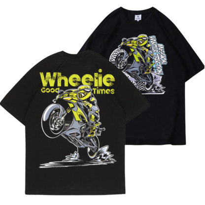 Retro Biker Graphic T-Shirt V0914