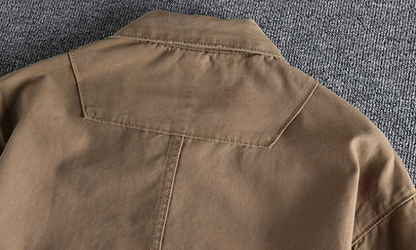 Loose Pocketed Long Sleeve Shirt V0893