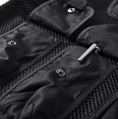 Multi-Pocket Work Vest Shirt V0612
