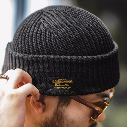 Windproof 2-way knit cap v0278