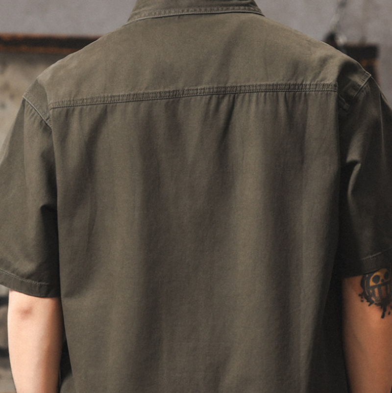 Vintage Cotton Work Shirt V0971