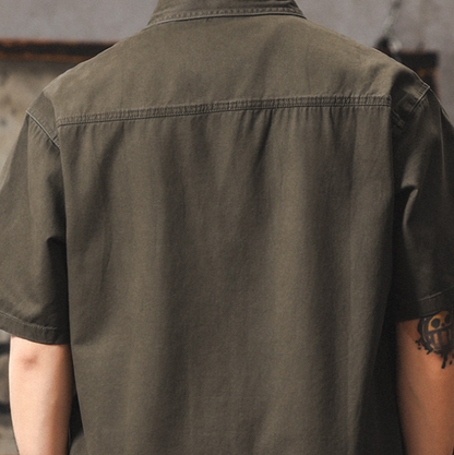 Vintage Cotton Work Shirt V0971