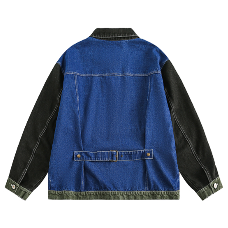 Patchwork denim jacket V0330