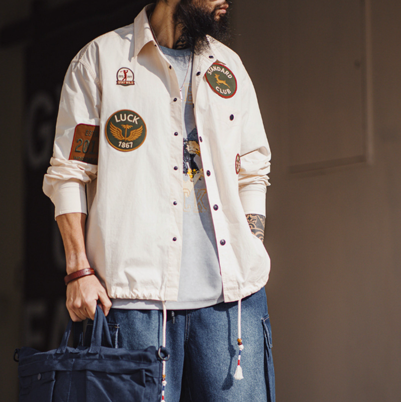 Embroidered Pocket Shirt V0915