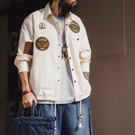 Embroidered Pocket Shirt V0915