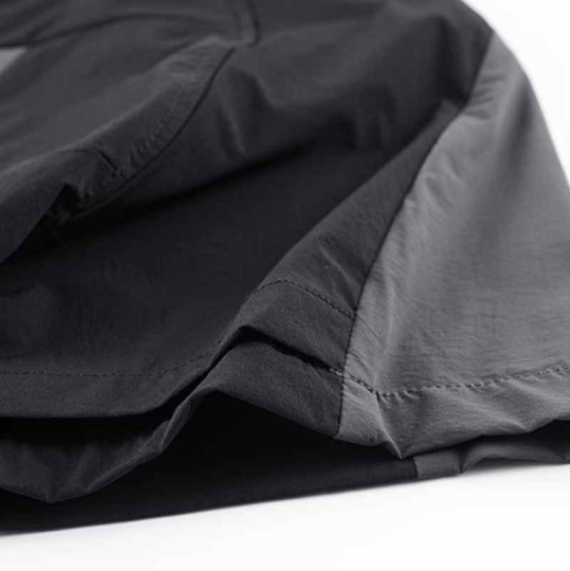 Deconstructed Color-Block Casual Shirt V0589