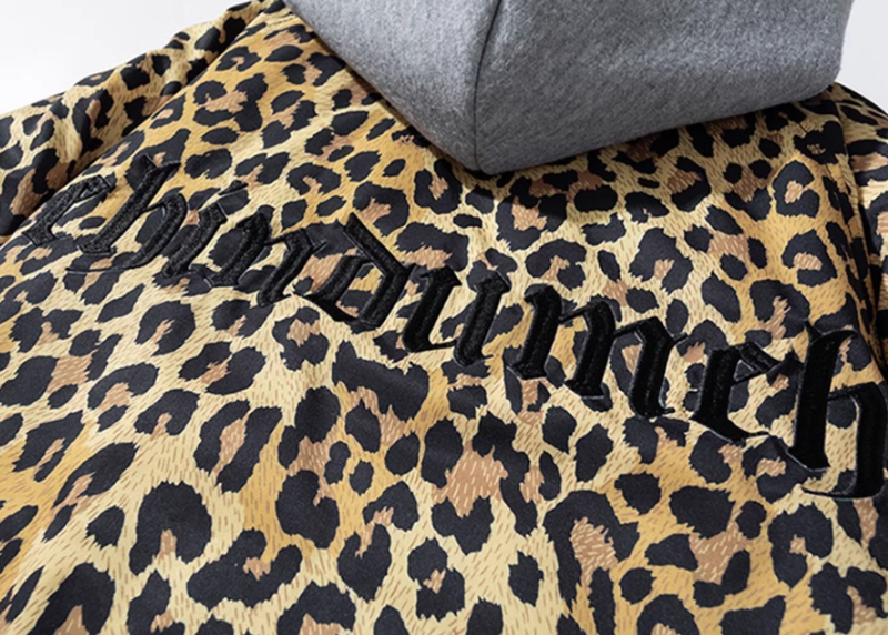 leopard print bomber jacket V0412