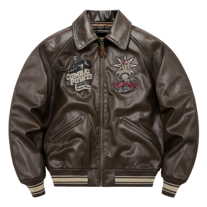 Vintage Biker Cotton Jacket V0848