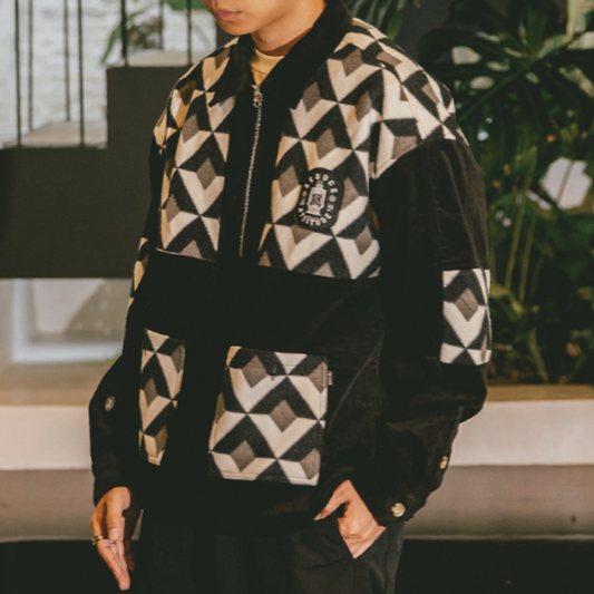 Retro Diamond Coach Jacket V0846