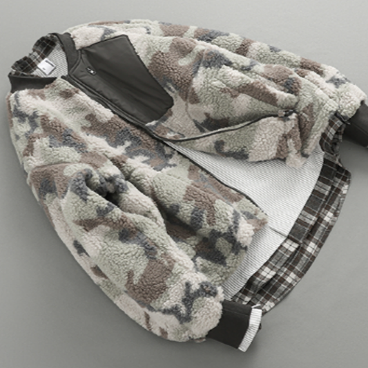 Camouflage Baseball Jacket V0835