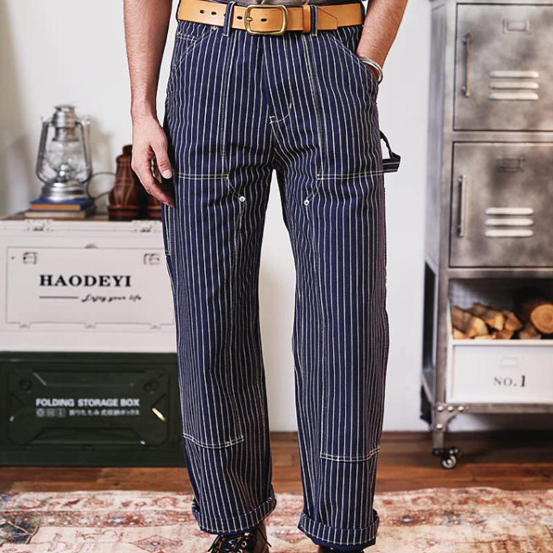 Hickory Stripe Painter Pants V1045