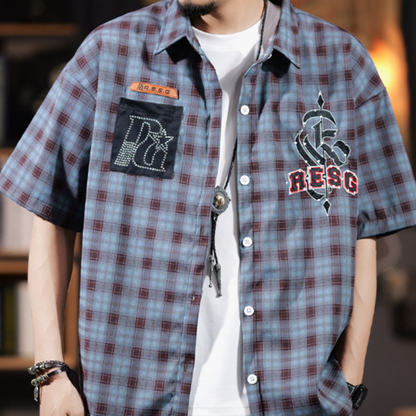 Retro Checkered Shirt V0991
