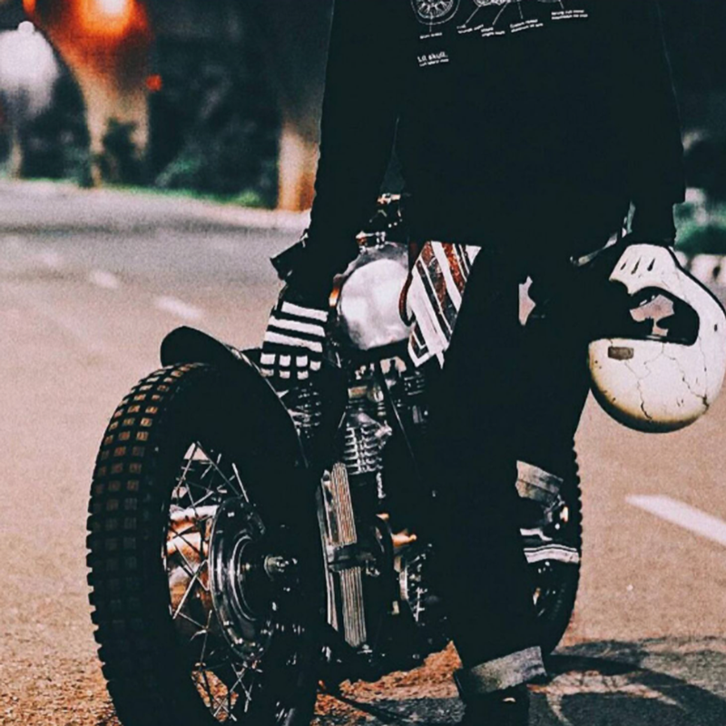 Vintage Biker Leather Gloves
