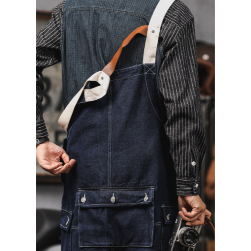 Retro Denim Work Overalls V0973