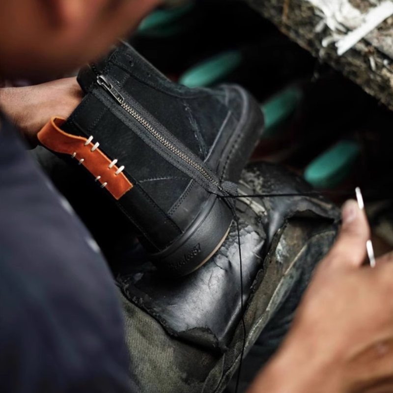 Vintage Cowhide High-Top Boots V0625