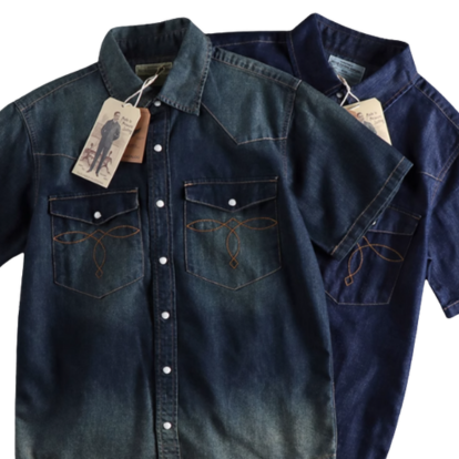 American Vintage Wash Denim Shirt V0683
