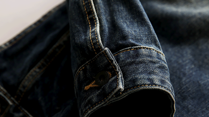 Retro Military Denim Jacket V0951