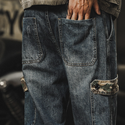 Camouflage Splice Cargo Pants V0972