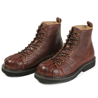 Classic Leather High-Top Boots V1032