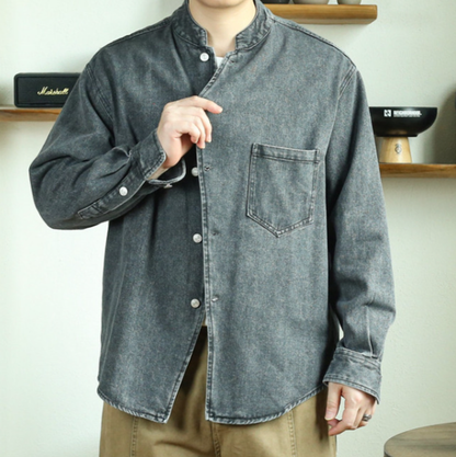Retro Denim Shirt Jacket V1041