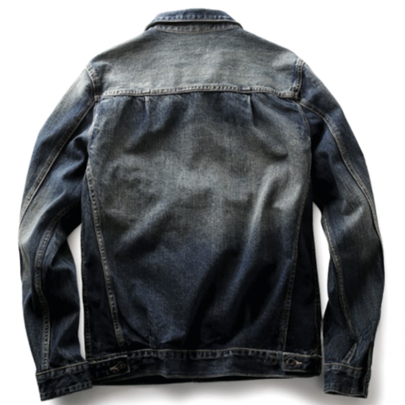 Retro Military Denim Jacket V0951
