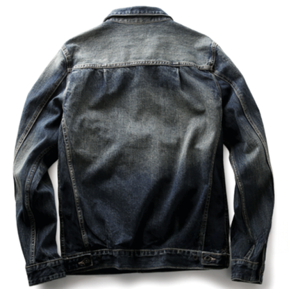 Retro Military Denim Jacket V0951