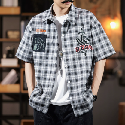Retro Checkered Shirt V0991