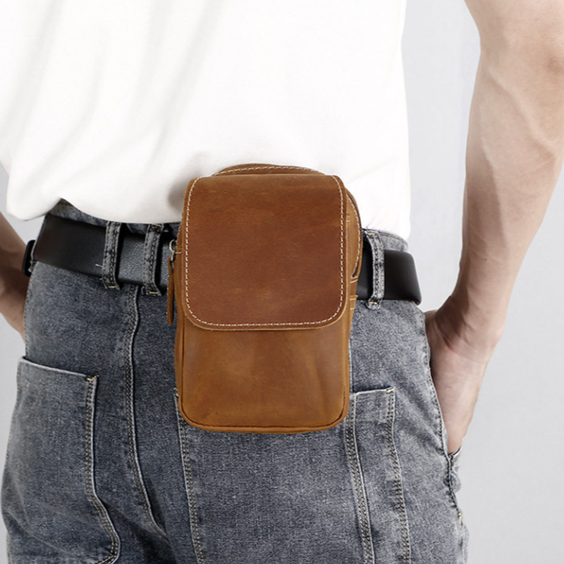 Leather Waist Pack Bag V0962
