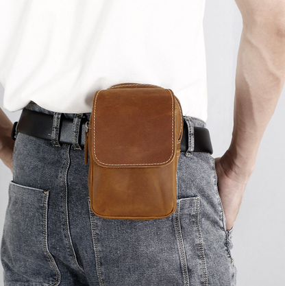 Leather Waist Pack Bag V0962