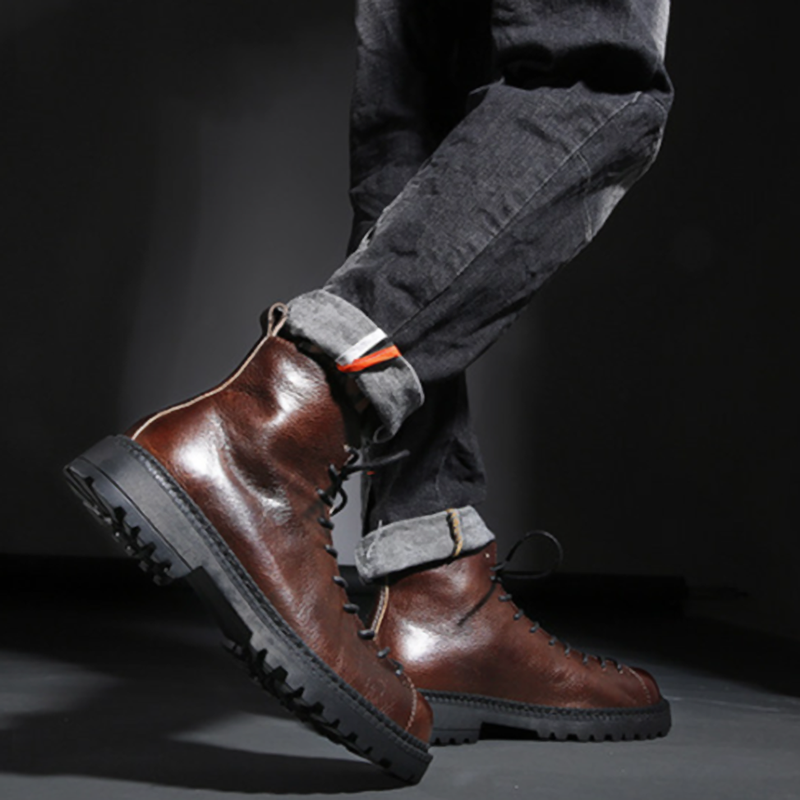 Garage Leather Boot V1036