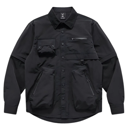 Detachable multi-pocket shirt V0210