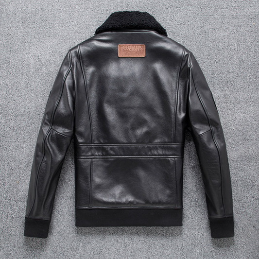 Leather Flight Jacket  V0874