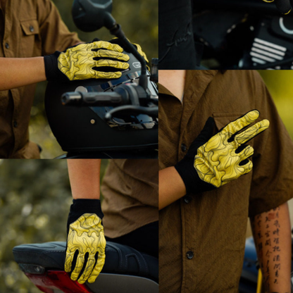 Breathable Retro Motorcycle Gloves V0977