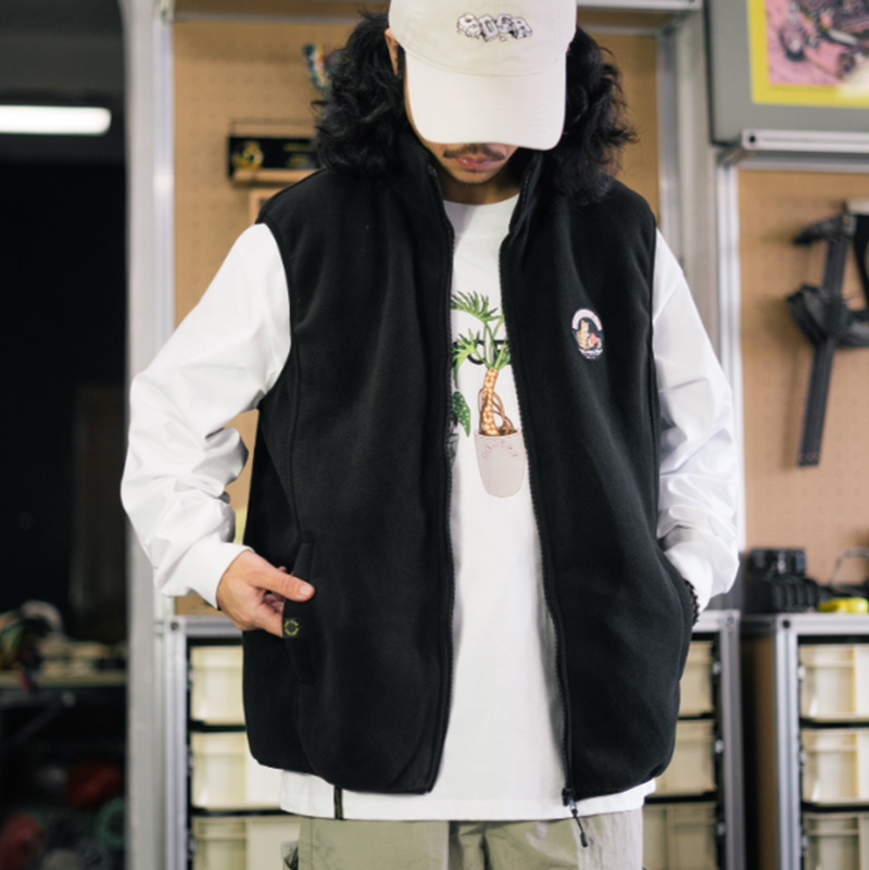 Insulated Fleece Outdoor Vest V1063