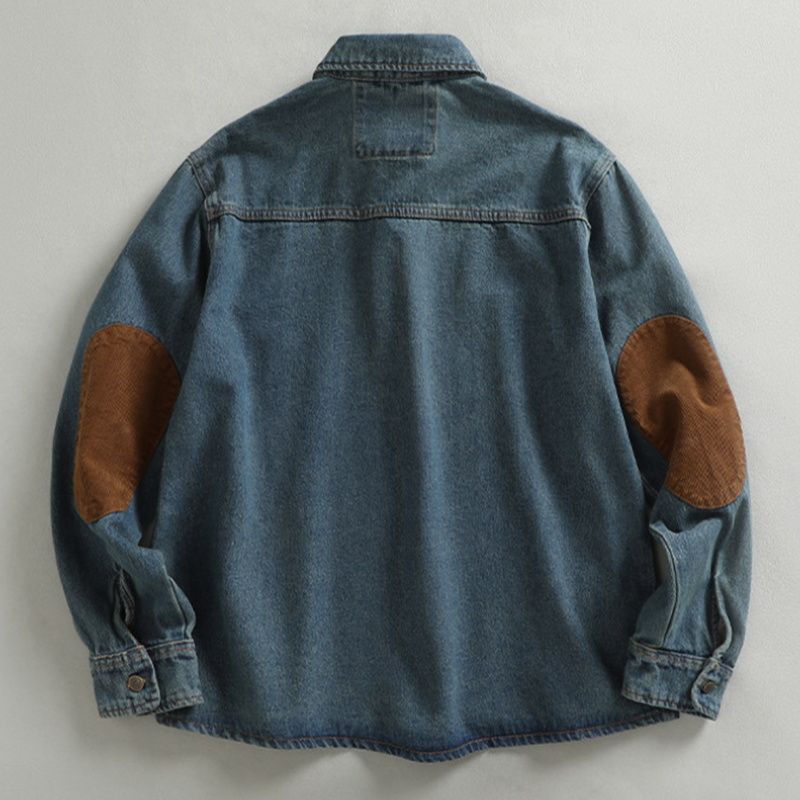 Vintage Denim Pullover Shirt V0919