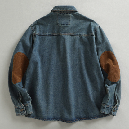 Vintage Denim Pullover Shirt V0919