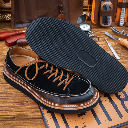 Casual Leather Low-cut Shoes V1033