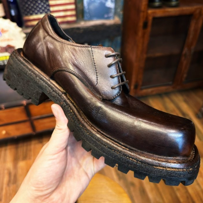 Handmade Leather Derby Shoes V0870