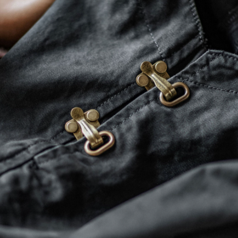 Indigo Canvas Work Overalls V0851