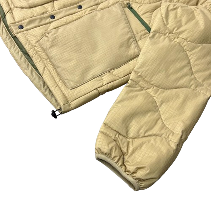 Quilted water-repellent down jacket V0400