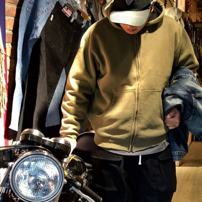 Lightweight Fleece Zip Hoodie V0921