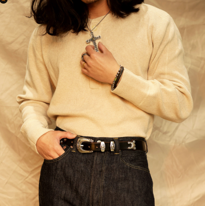 Handcrafted Western Leather Belts V1016