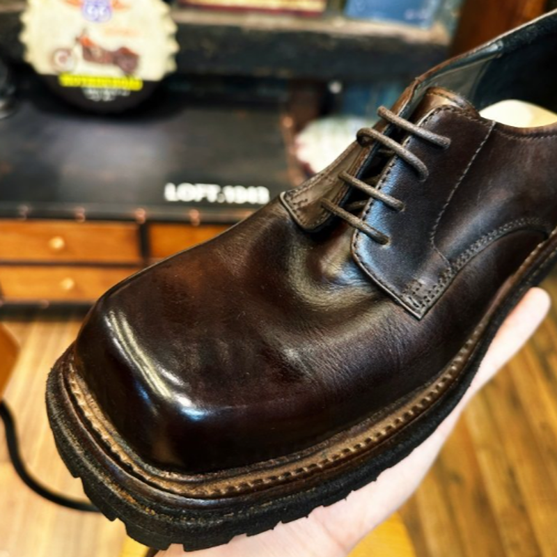 Handmade Leather Derby Shoes V0870