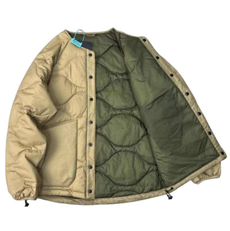 Quilted water-repellent down jacket V0400