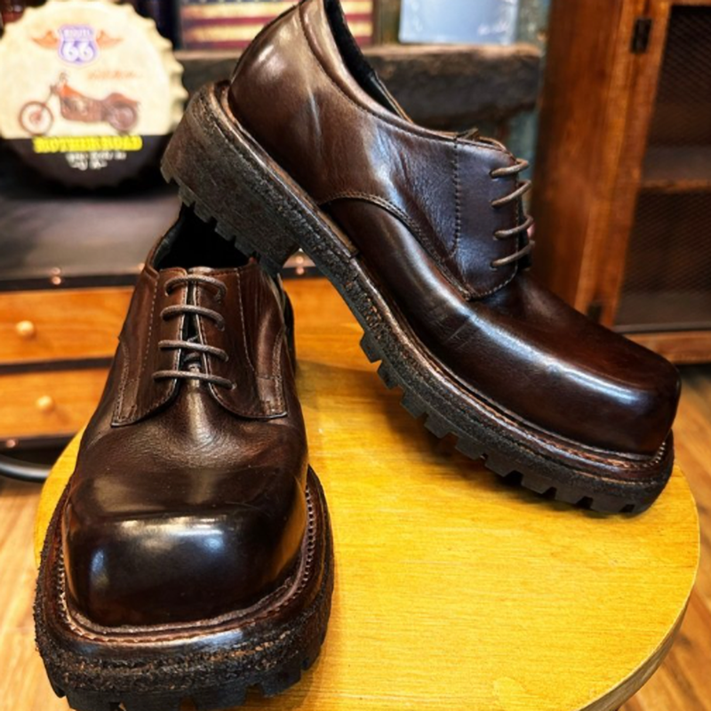 Handmade Leather Derby Shoes V0870