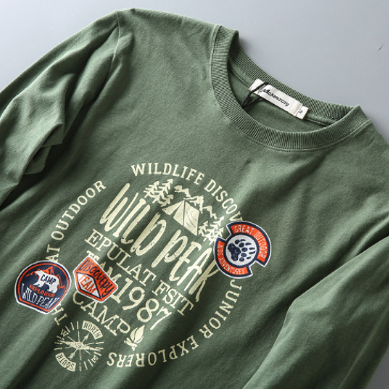 Casual Printed Long Sleeve T-Shirt V0932